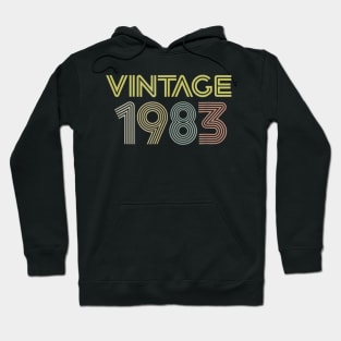 Vintage 1983 Best Year 1983 Original Genuine Classic Hoodie